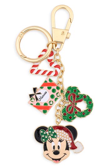 Baublebar Minnie Mouse Holiday Cluster Bag Charm In Gold