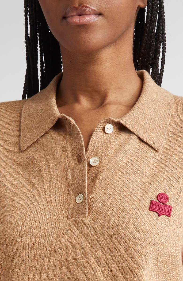 Isabel Marant Étoile Althea Cotton & Wool Sweater, Alternate, color, Camel/ Granita