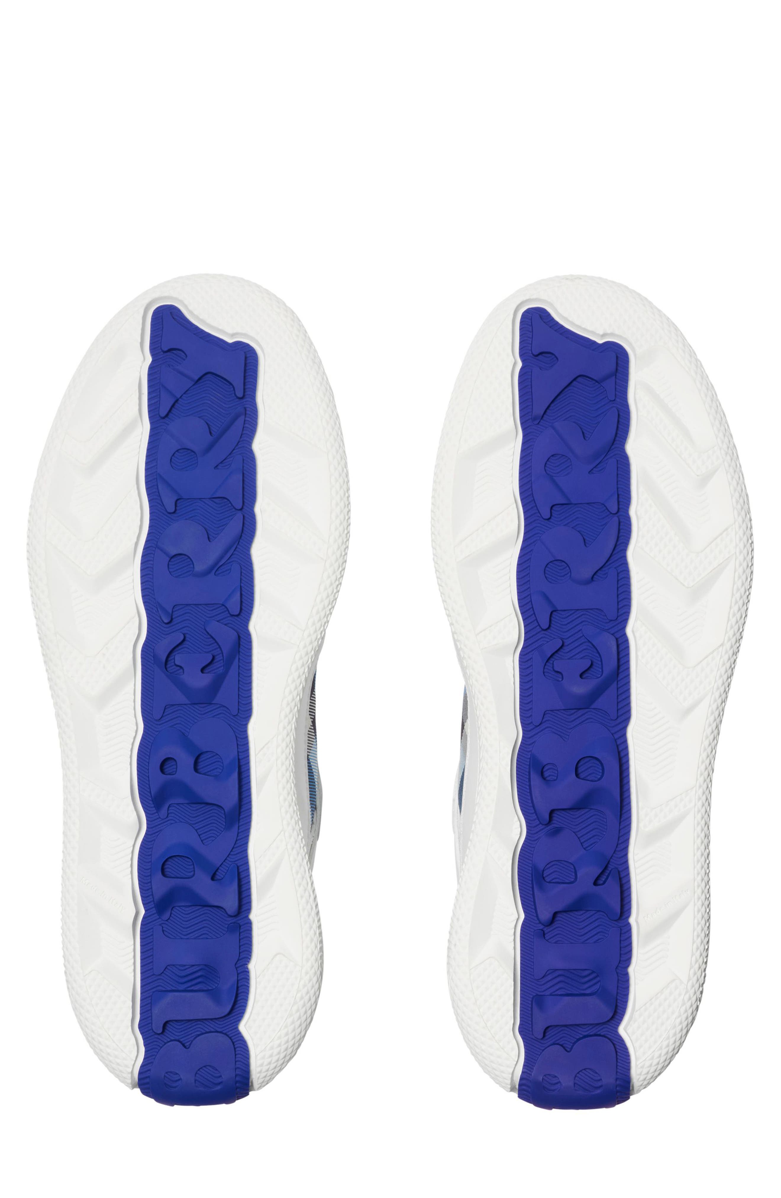 Burberry Terrace Check Court Sneaker, Alternate, color, White/ Hyacinth Ip Ch