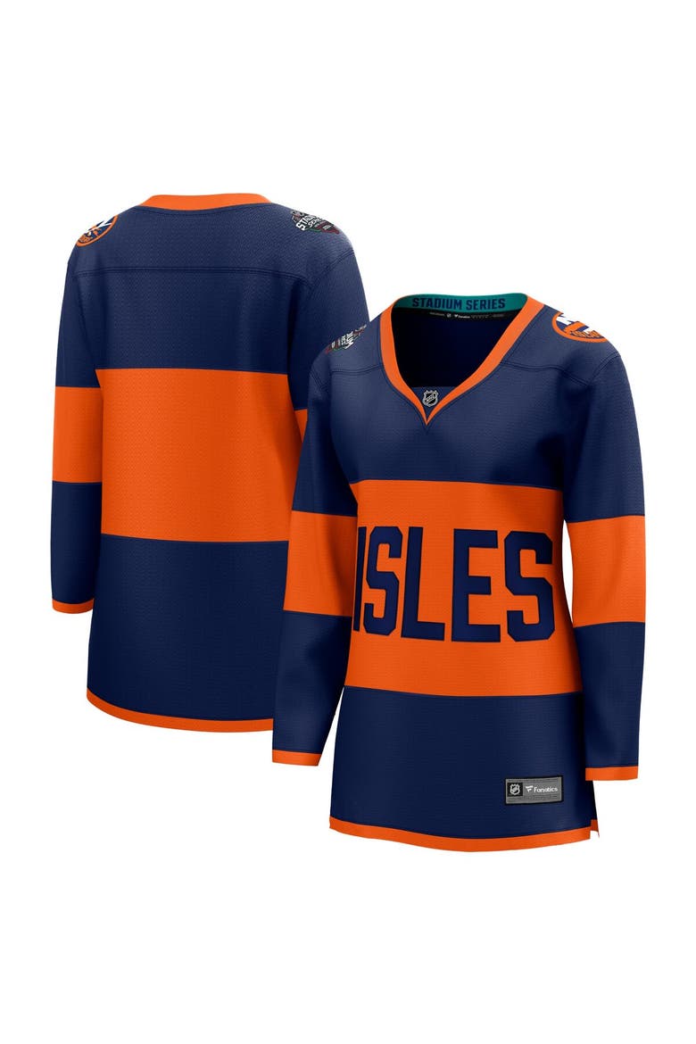 Women's Fanatics Branded  Navy New York Islanders 2024 NHL Stadium Series Breakaway Jersey, Alternate, color, Navy
