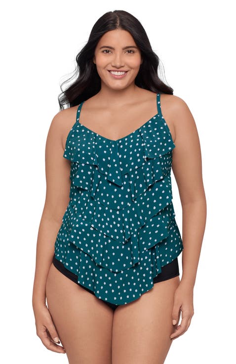 Rachel 5 Tier Ruffle Tankini Swimsuit Top