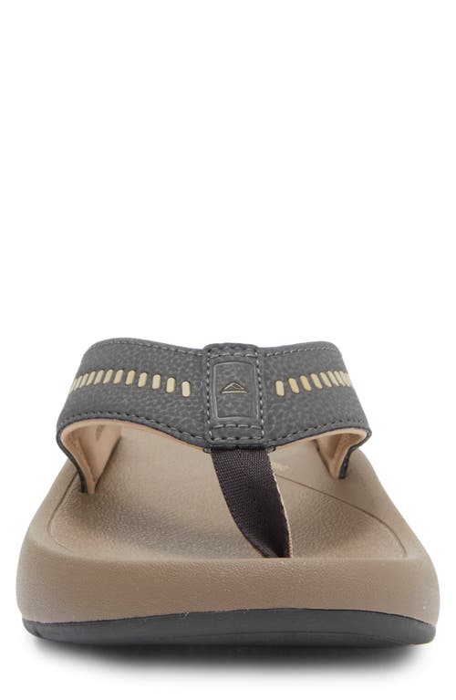 Reef Swellsole Cruiser Flip Flop In Black/tan