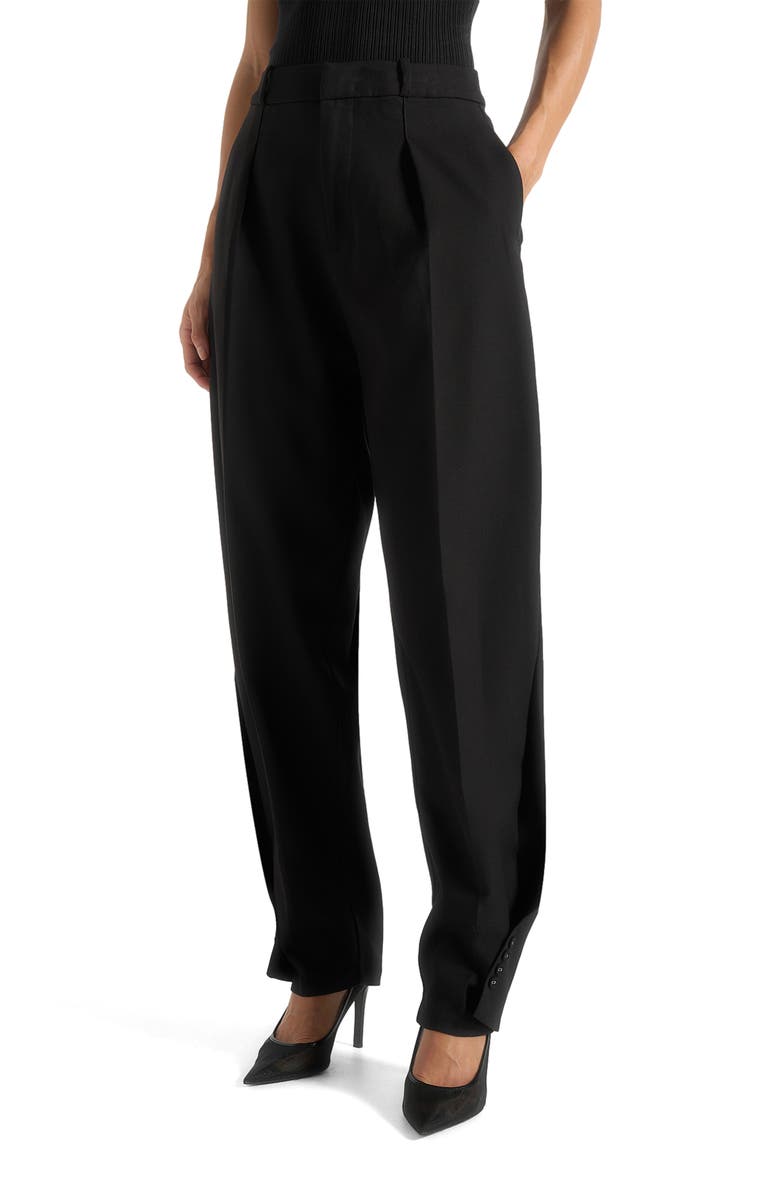 Manière De Voir Sophie Wool Twist Leg Tailored Trousers, Alternate, color, 