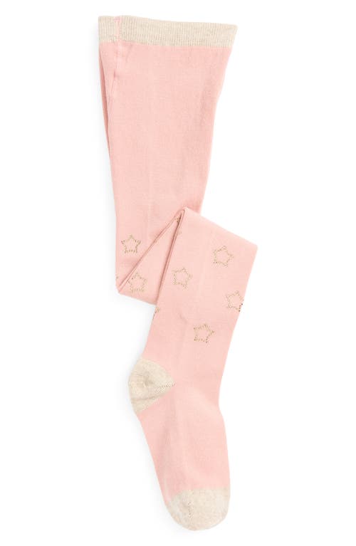 Mini Boden Kids' Twinkle Cotton Blend Tights in Pink 