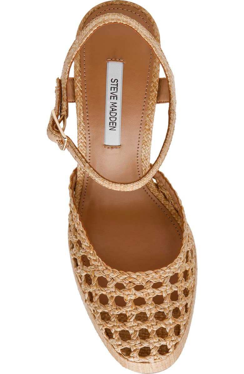 Steve Madden Lexie Ankle Strap Platform Pump, Alternate, color, Natural