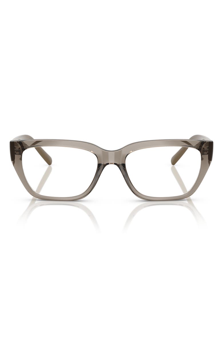 VOGUE 51mm Pillow Optical Glasses, Main, color, Transparent Grey
