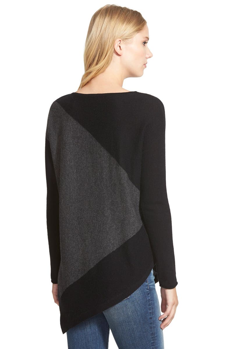 Halogen<sup>®</sup> Asymmetrical Wool & Cashmere Sweater, Alternate, color, 