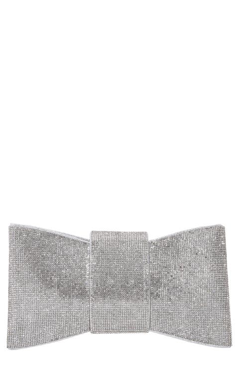 Rhinestone Bow Clutch