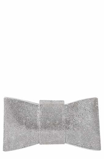 BERNESS Rhinestone Bow Clutch