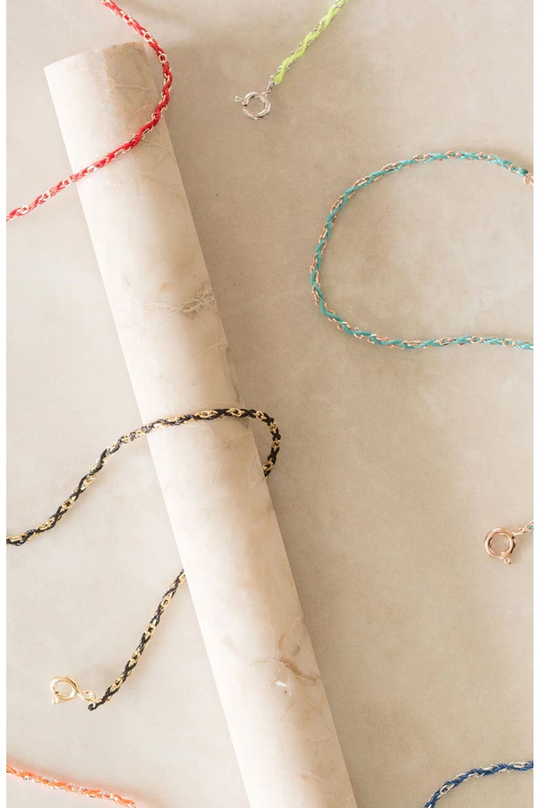 Sterling Silver 18k Gold Plated Katarina Bracelet Dainty Trendy, Alternate, color, Mint