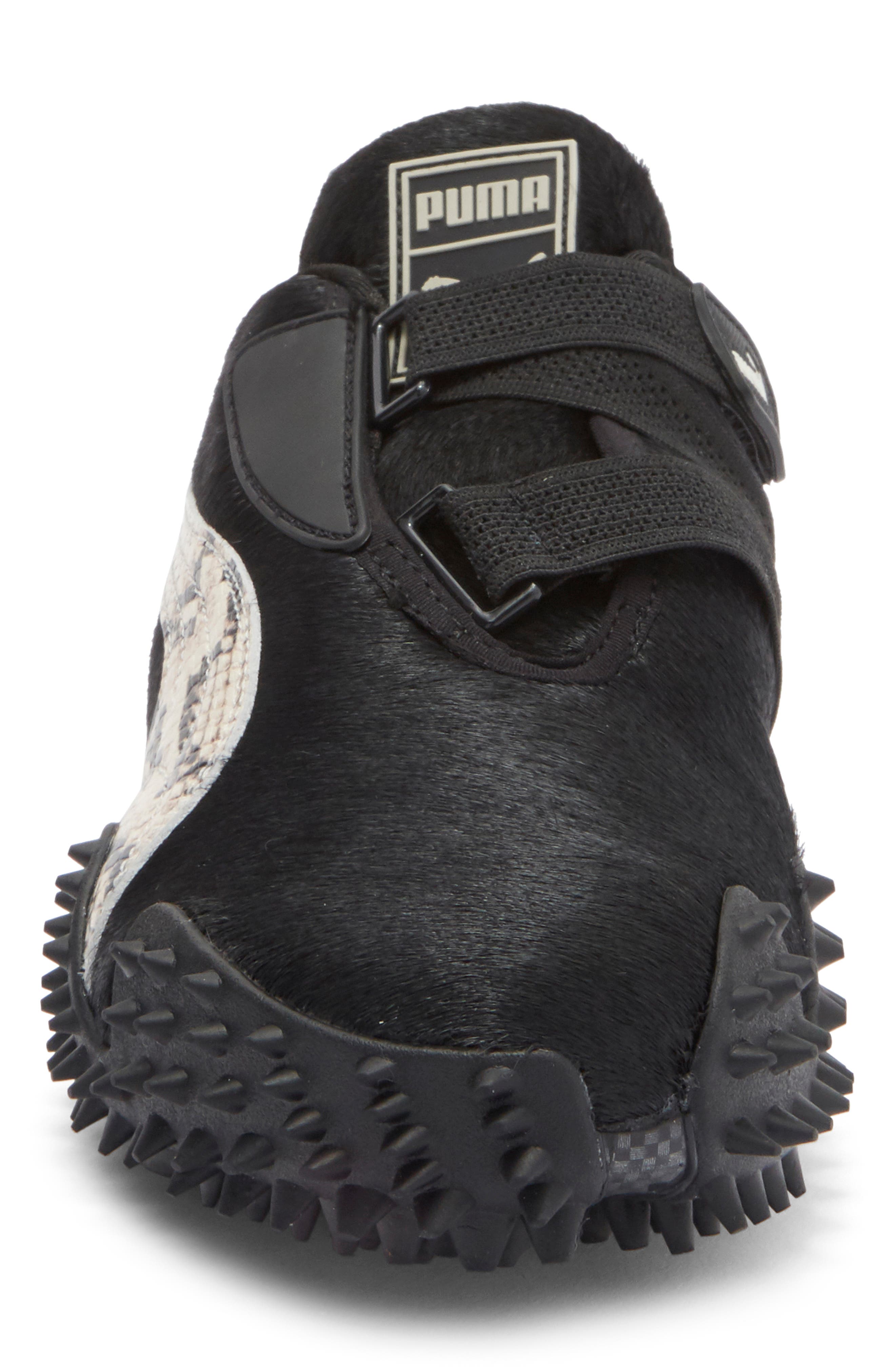 PUMA x A$AP Rocky Genuine Calf Hair Mostro Sneaker, Alternate, color, Black Calf Hair/ Desert Dust