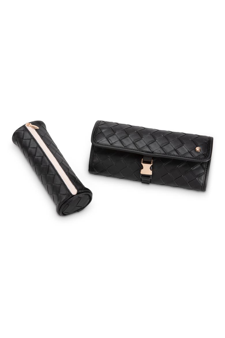 Ashley Jewelry Roll, Alternate, color, RAVEN