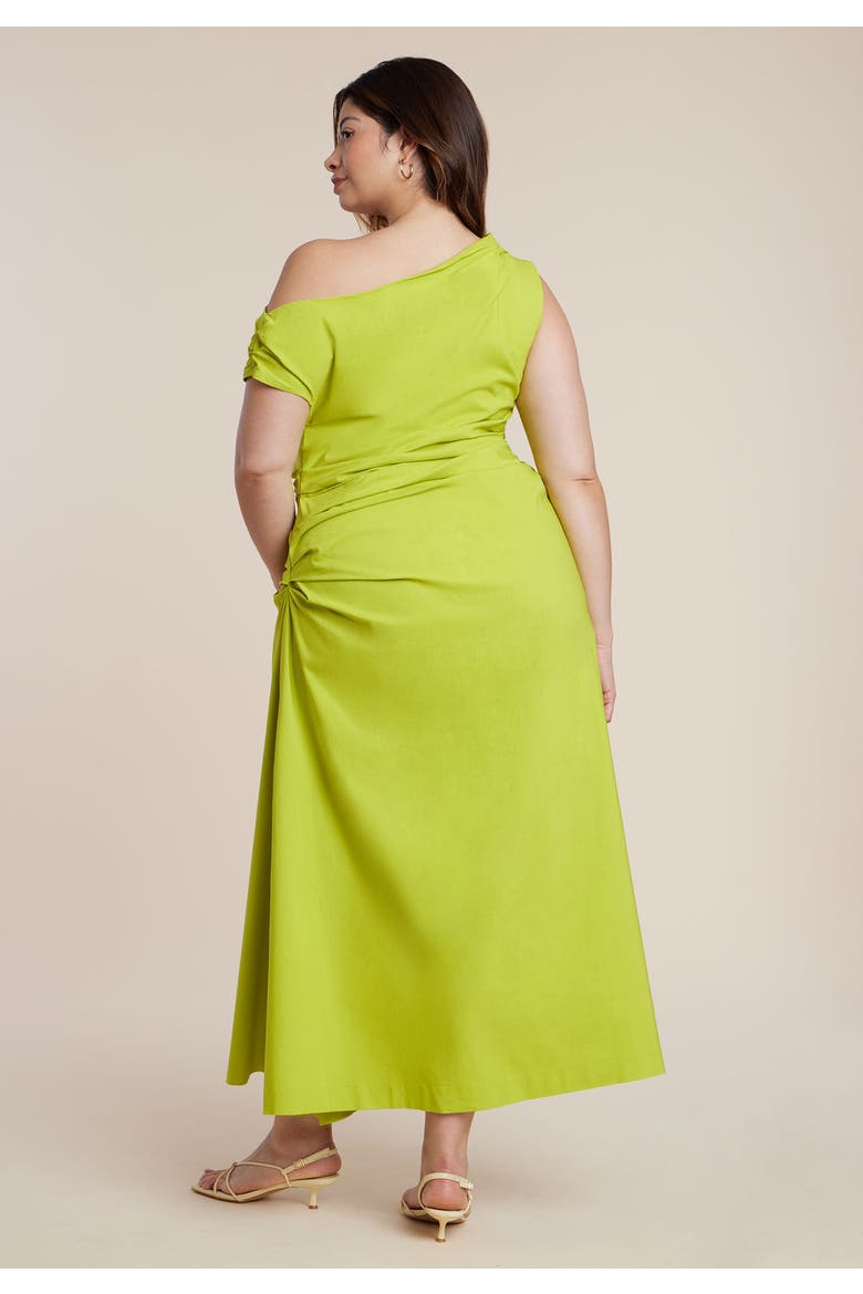 One Shoulder Maxi Dress, Alternate, color, FRAGILE SPROUT