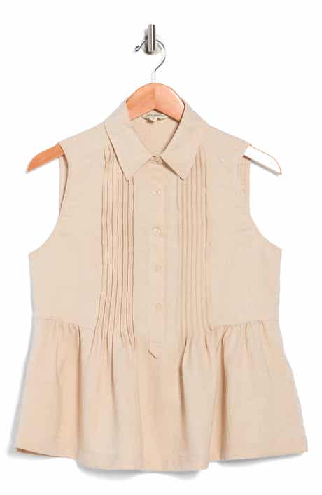 MAX STUDIO Sleeveless Peplum Top
