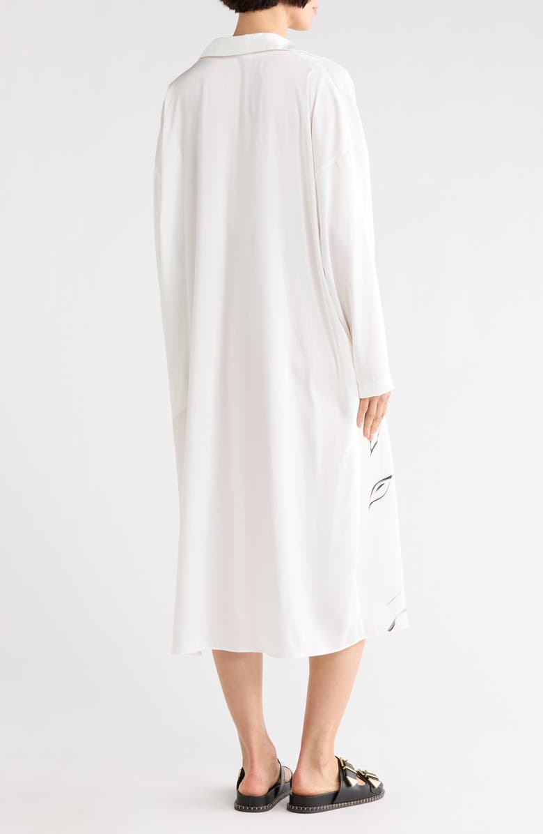 Longchamp Long Sleeve Midi Dress, Alternate, color,