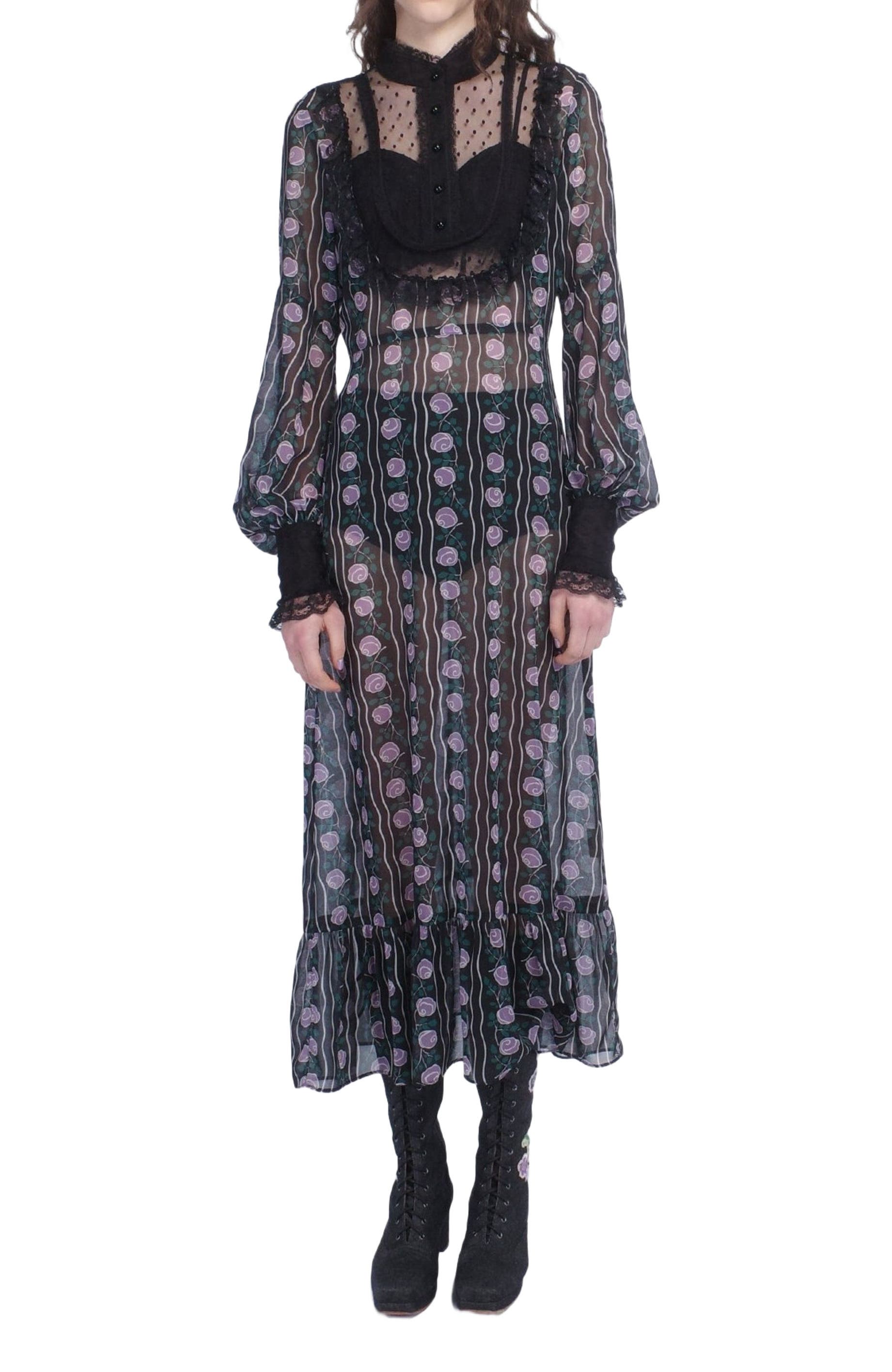 Rosetti Chiffon Victorian Bib Dress
