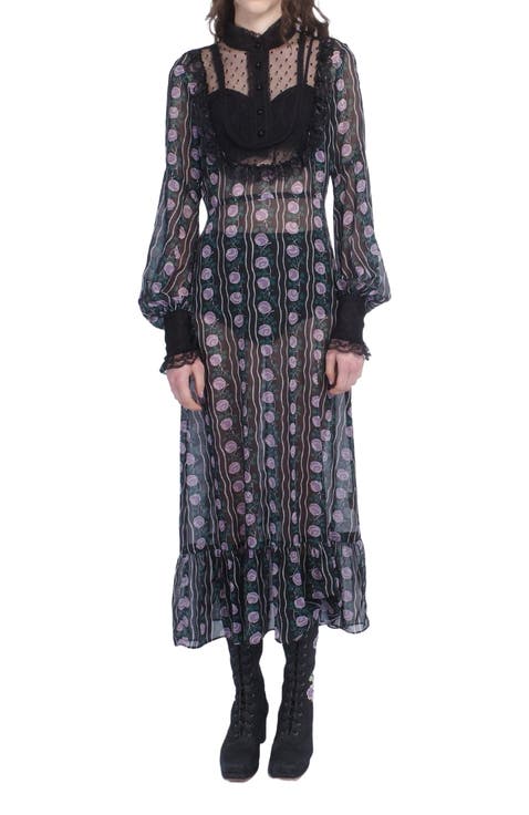 Rosetti Chiffon Victorian Bib Dress