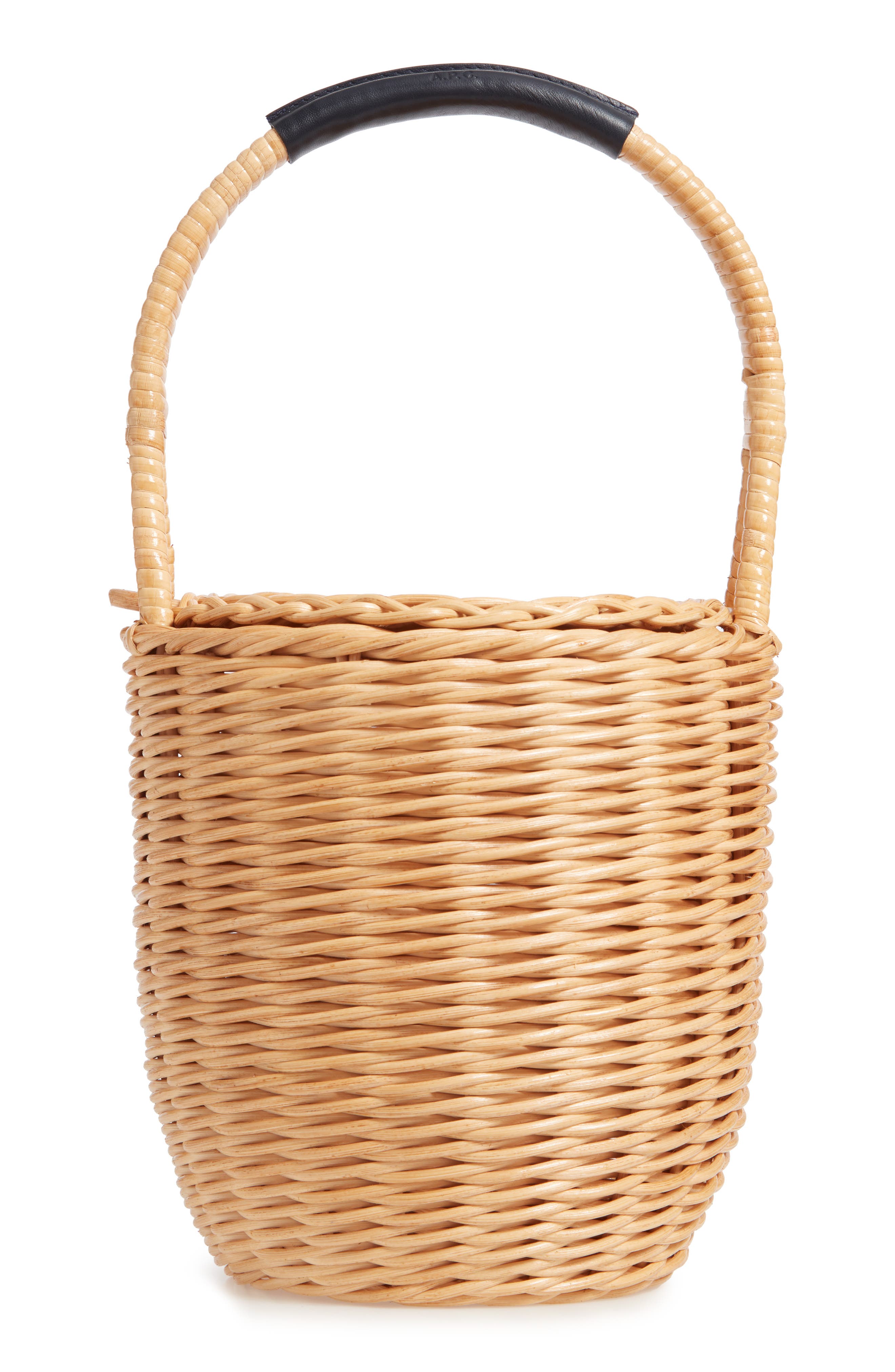 A.P.C. Panier Jeanne Wicker Basket Bag, Alternate, color, 