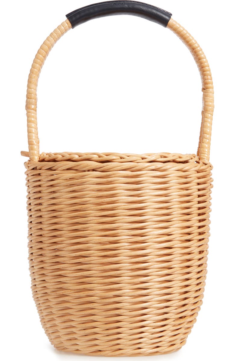 A.P.C. Panier Jeanne Wicker Basket Bag, Alternate, color,