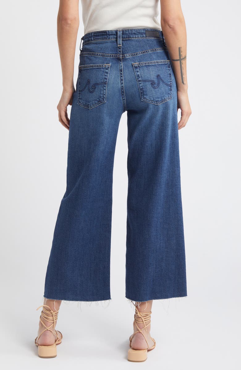 AG Saige Raw Hem Ankle Wide Leg Jeans, Alternate, color, 