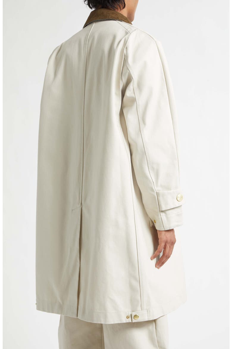 x Carhartt WIP Duck Canvas Balmacaan Coat, Alternate, color, IVORY