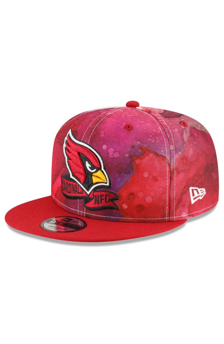 New Era Men's New Era Cardinal Arizona Cardinals 2022 Sideline 9FIFTY Ink Dye Snapback Hat, Alternate, color, 