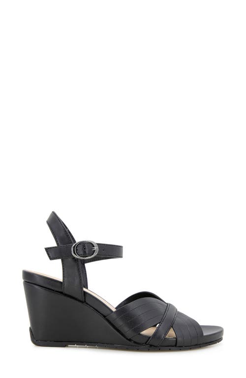 Reaction Kenneth Cole Gomi Wedge Sandal In Black