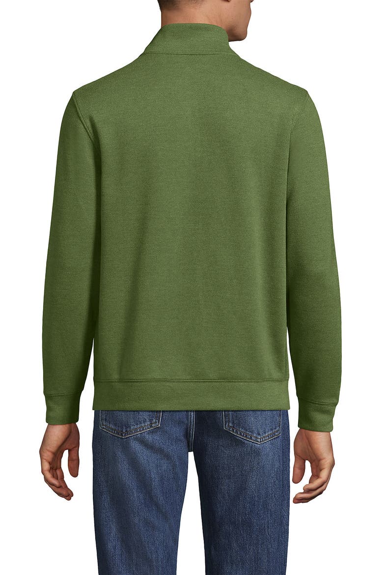 Bedford Rib Quarter Zip Sweater, Alternate, color, Dried Basil Heather