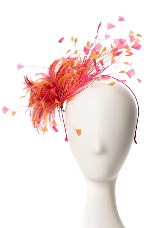 Multicolored Feather Fascinator