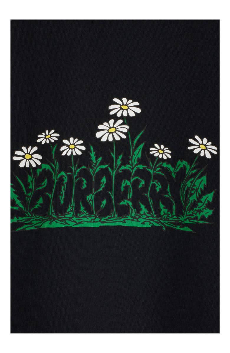 Burberry Daisy Logo Cotton T-shirt, Alternate, color,