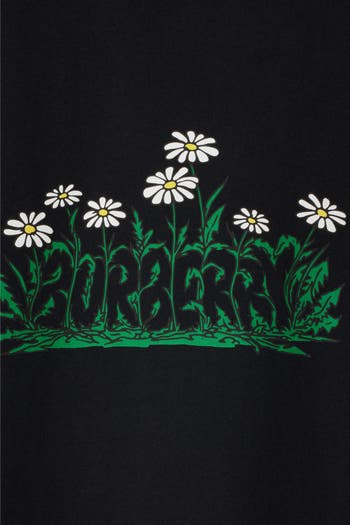 【Burberry】Daisy Logo Tシャツ Daisy Logo Cotton T-shirt in Black - Women | Burberry® Official