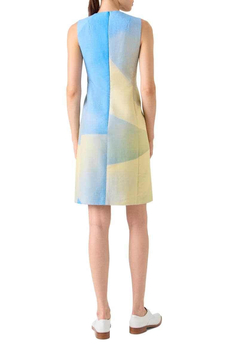 Sunbeam Double Face Silk & Cotton Blend Sheath Dress, Alternate, color, YELLOW MULTI