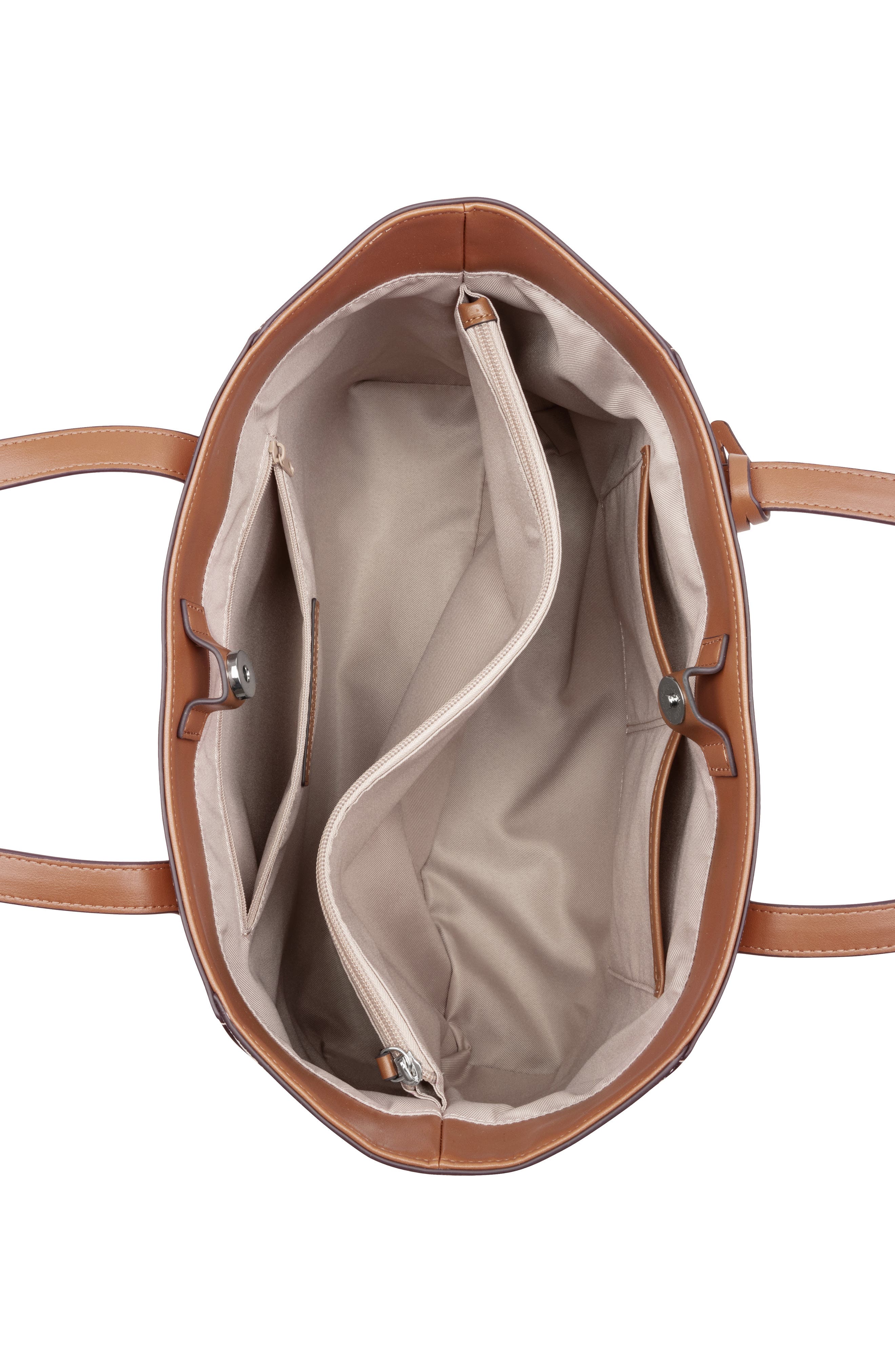 Nine West Cheryth Tote, Alternate, color, Khaki Logo Multi