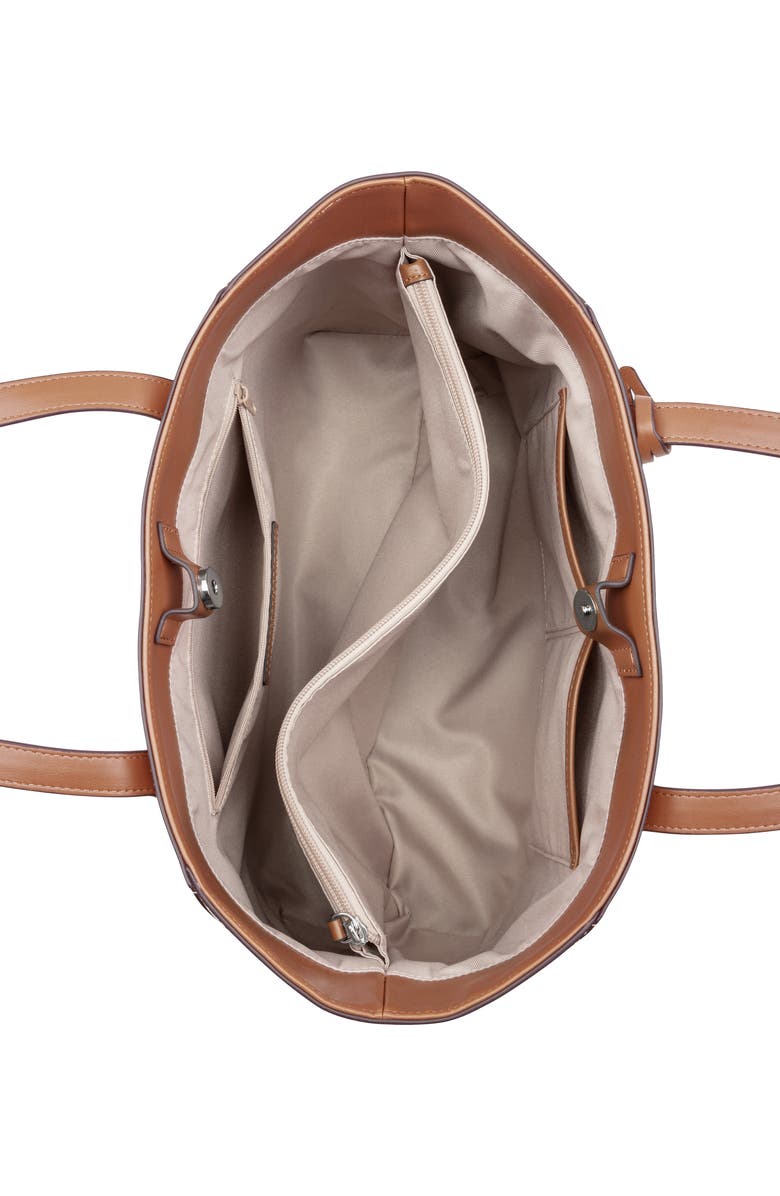 Nine West Cheryth Tote, Alternate, color, Khaki Logo Multi