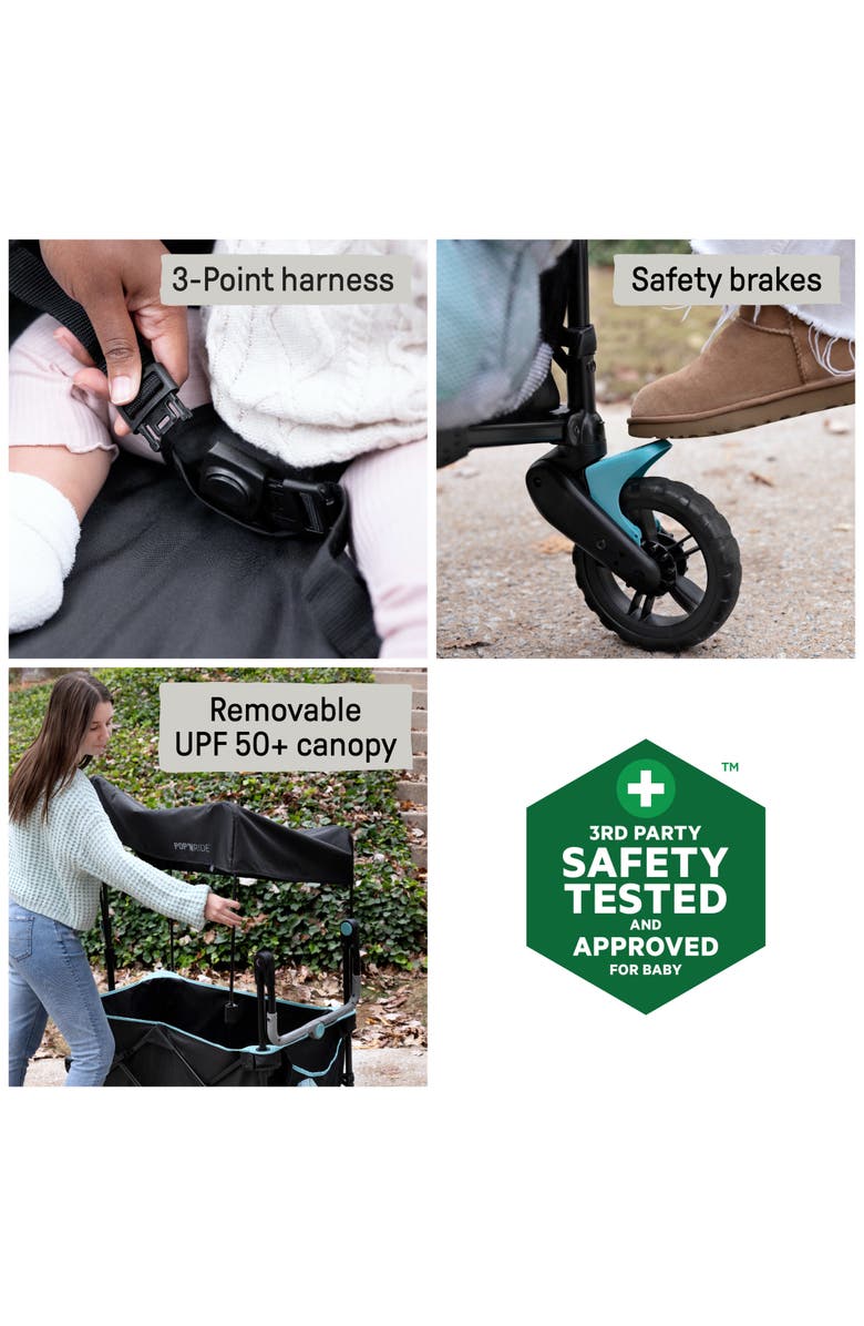 INGENUITY Pop 'N Ride Stroller Wagon, Alternate, color, Black