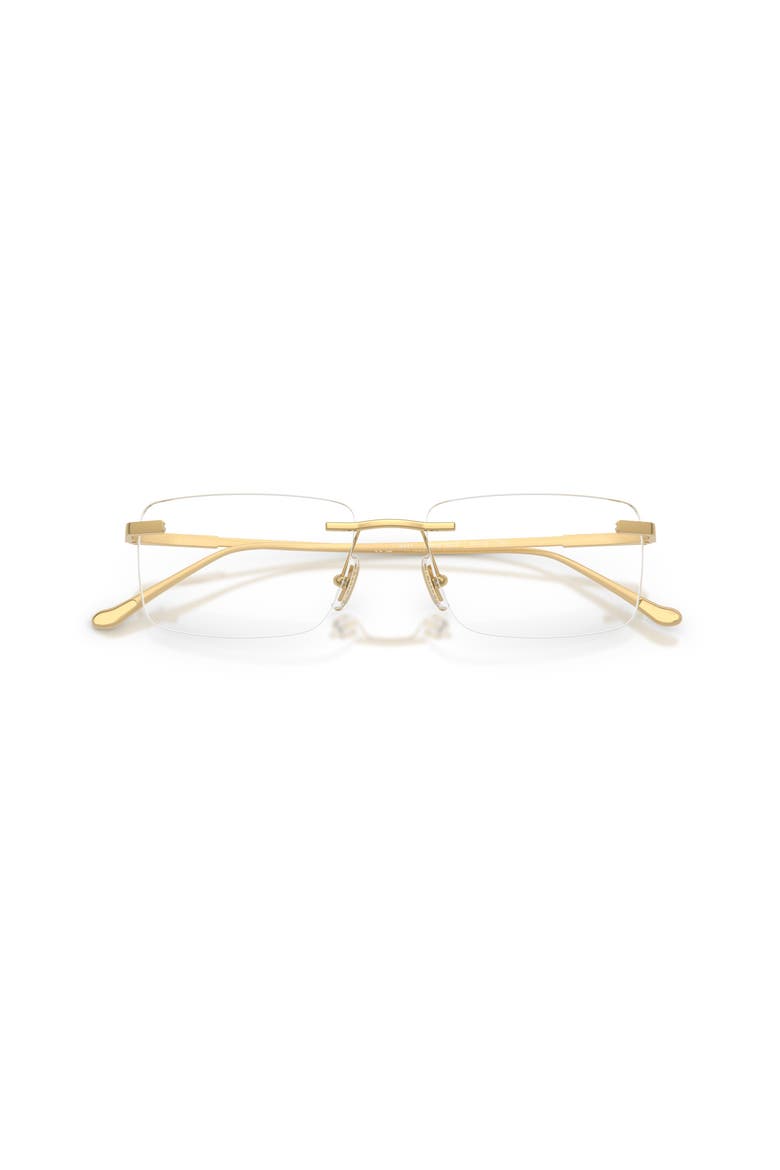 56mm Rectangle optical glasses, Alternate, color, Gold