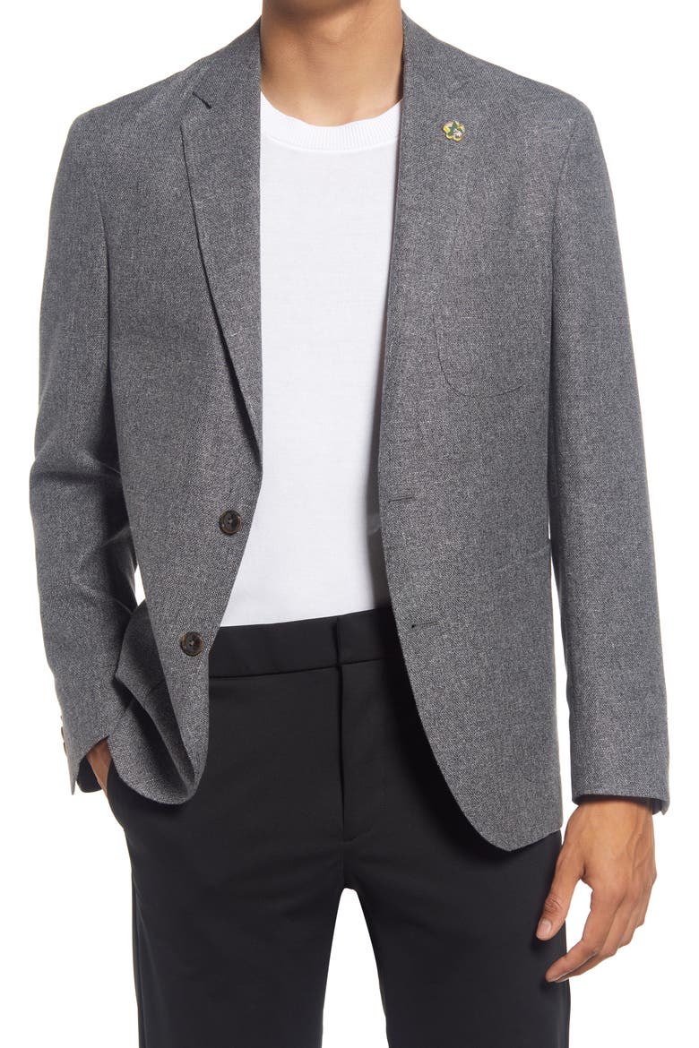 Tom Soft Constructed Sport Coat, Main, color, GREY