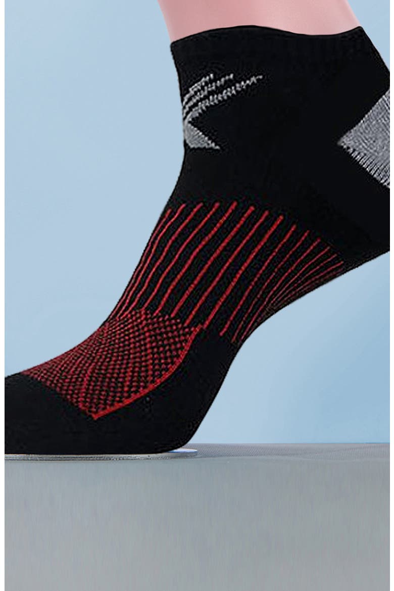 Elite Super Lite Cushioned Ankle Socks - Pack of 6, Alternate, color, BLACK