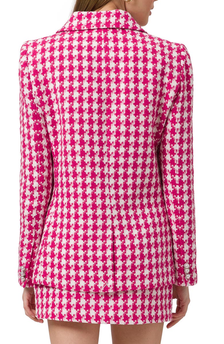 WAYF Houndstooth Tweed Blazer, Alternate, color, 