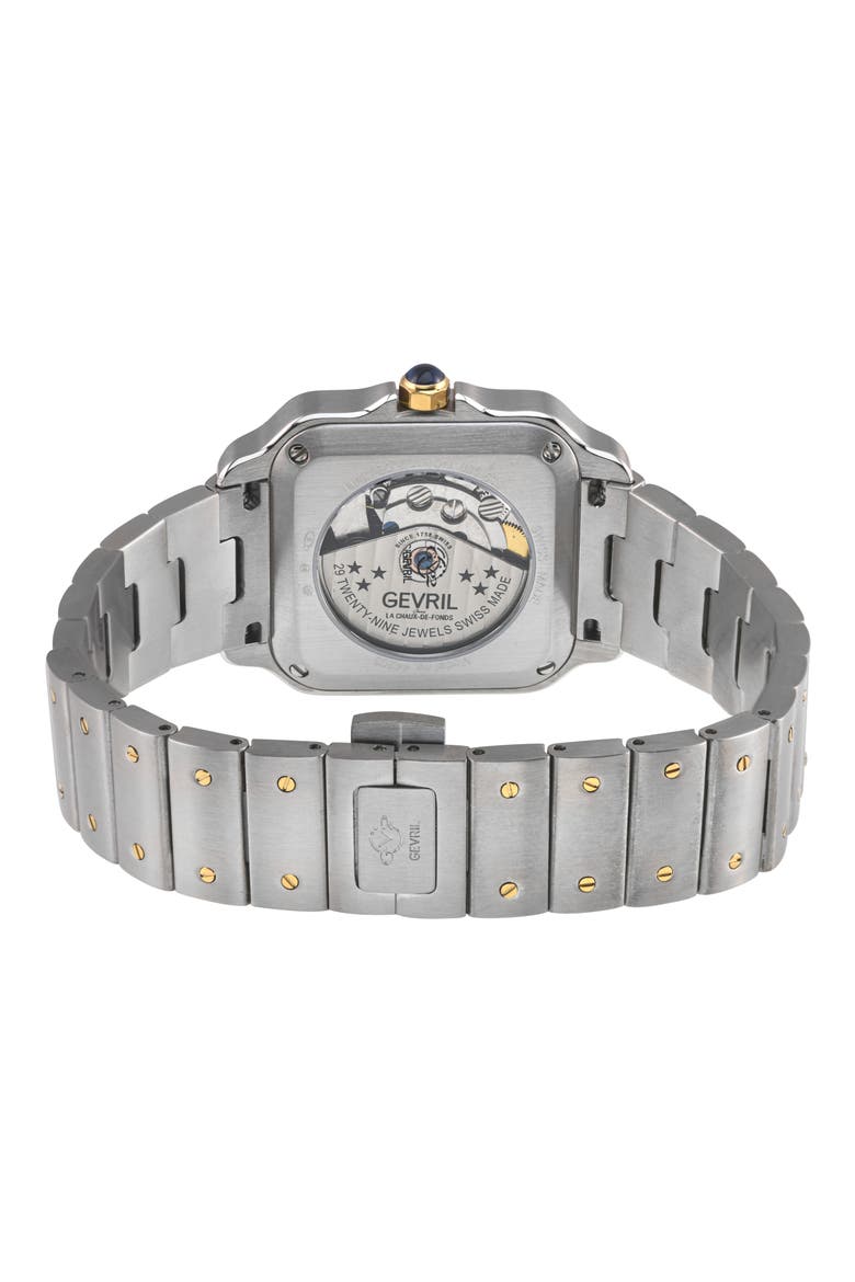 Lusso LX Automatic Bracelet Watch, Alternate, color, SILVER