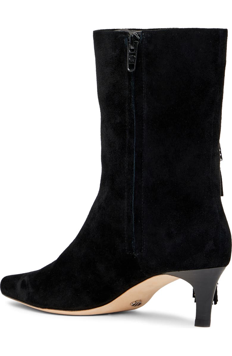 PAIGE Aya Kitten Heel Boot, Alternate, color, Black/ Studded