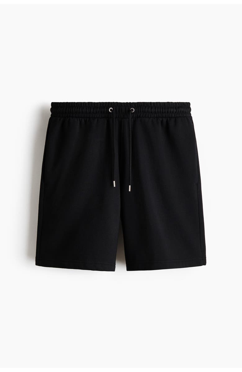 H&M Regular Fit Shorts, Main, color, Black