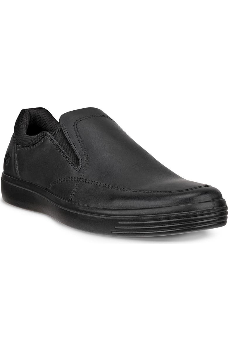 ECCO Slip-On Sneaker, Main, color, Black/ Black