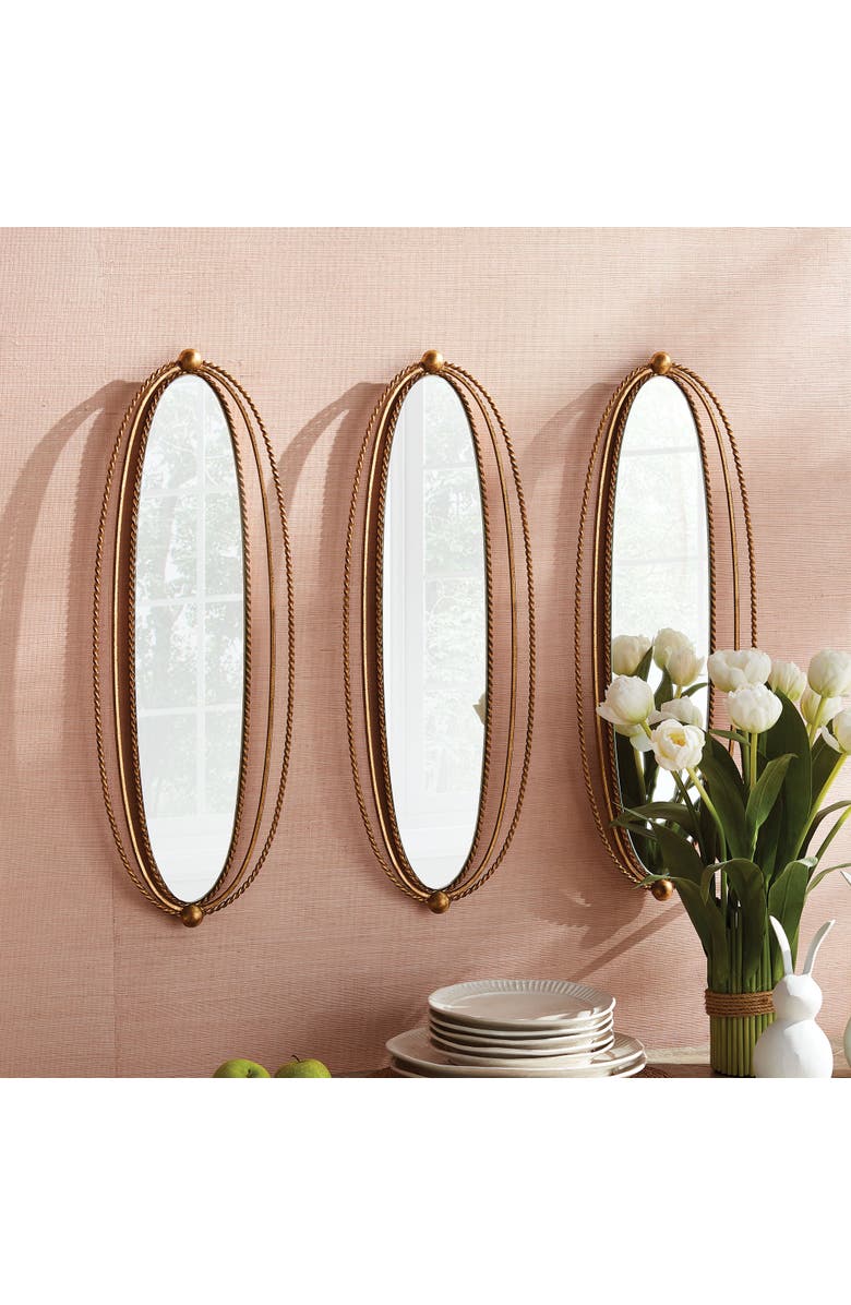Napa Home & Garden Braiden Mirror, Alternate, color, Gold