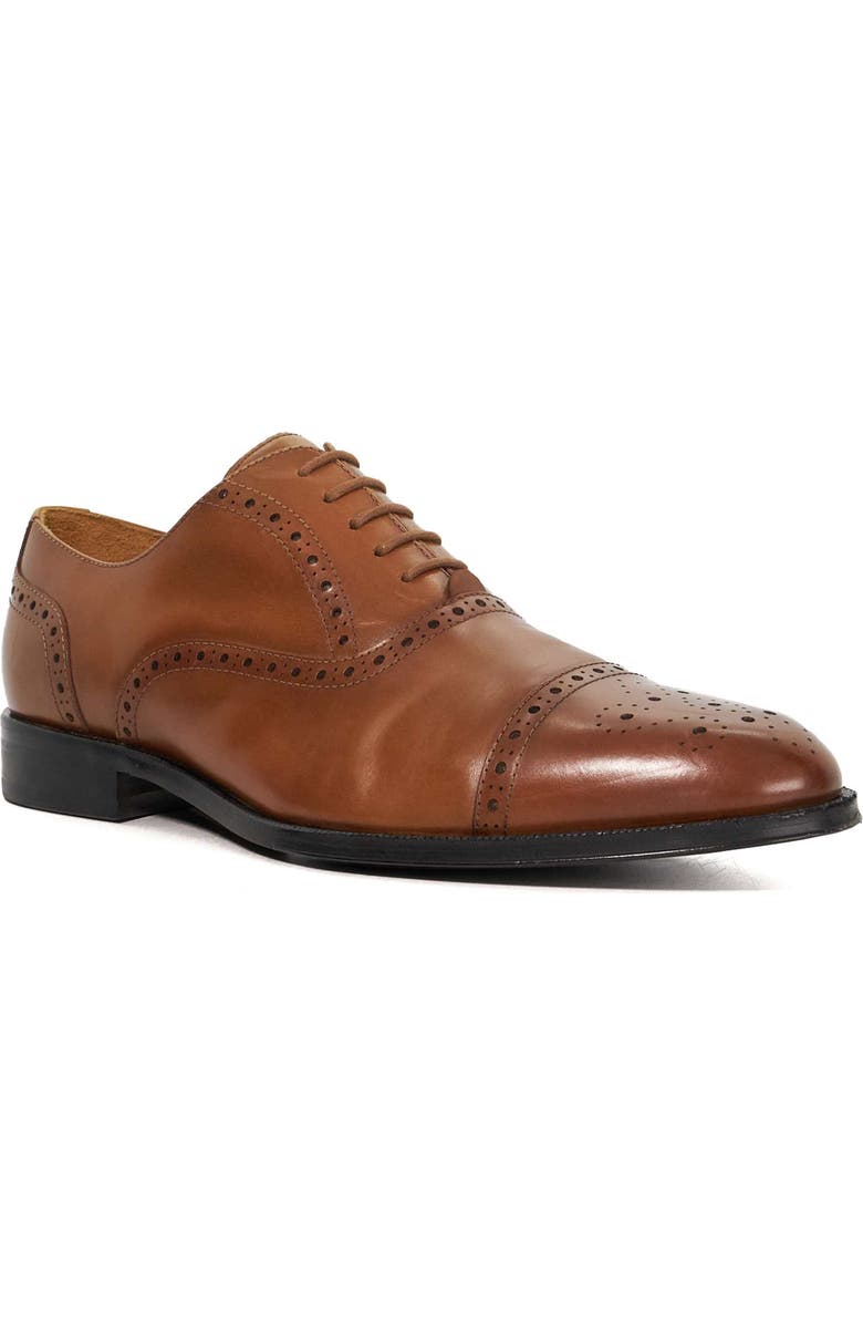 Dune London Soldiers Cap Toe Wingtip Oxford, Main, color,