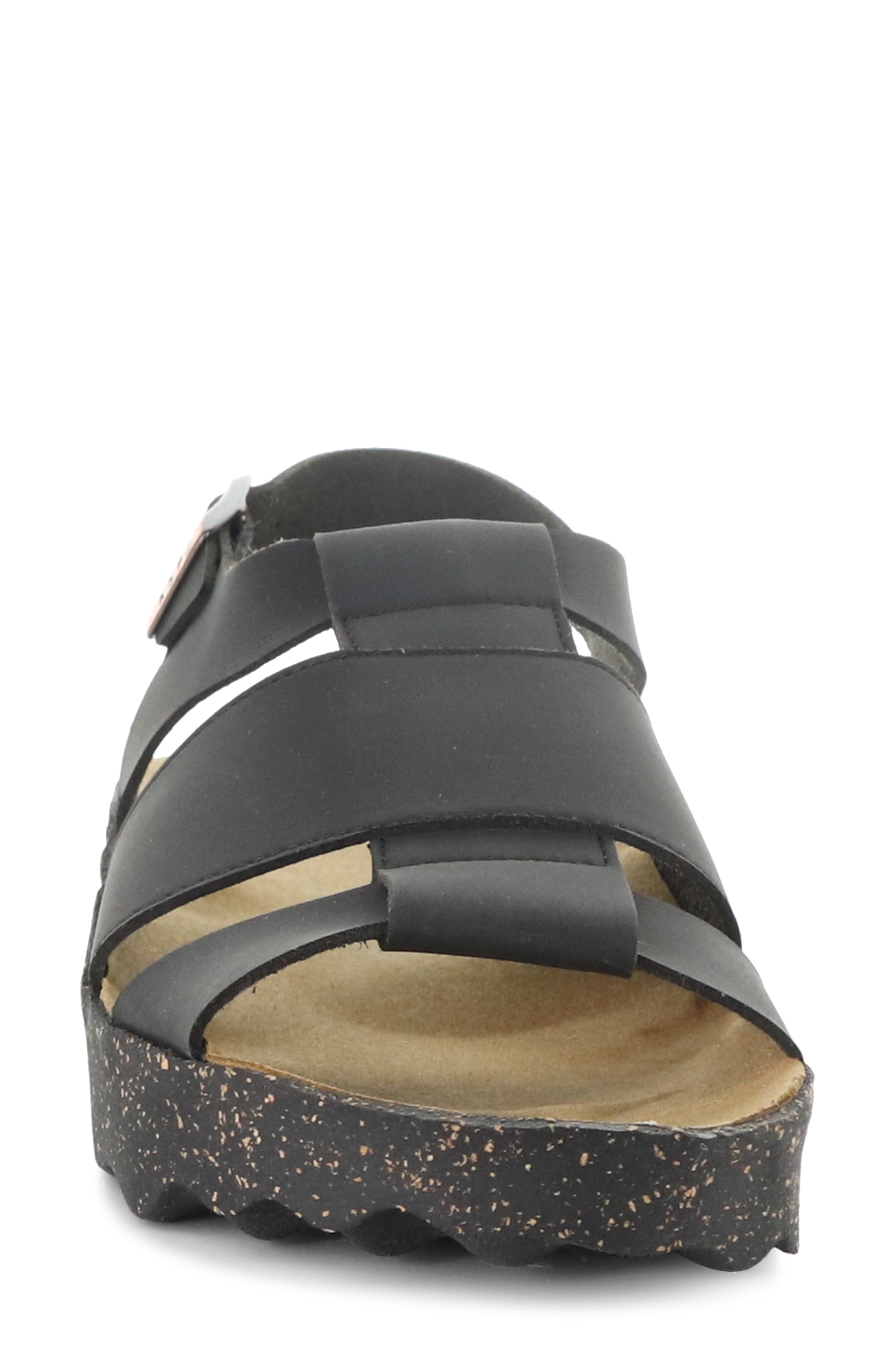 Asportuguesas by Fly London Calla Sandal, Alternate, color, Black