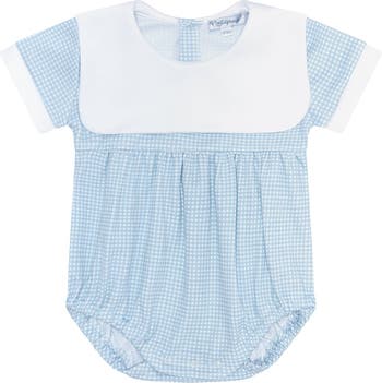 Blue Gingham Baby Bubble - Baby