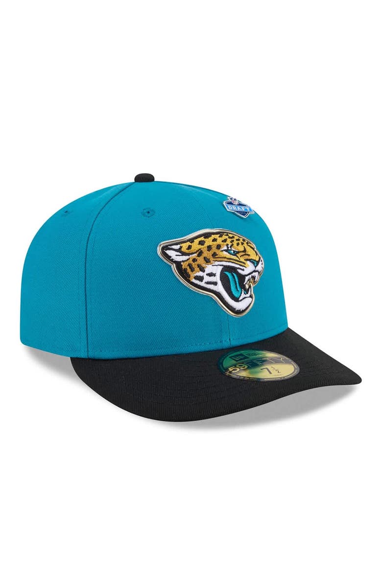 Men's New Era  Teal/Black Jacksonville Jaguars 2026 NFL Draft Pre-Curved 59FIFTY Fitted Hat, Alternate, color, Teal