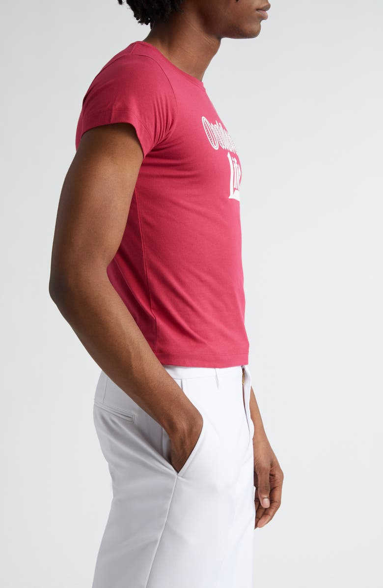 STOCKHOLM SURFBOARD CLUB Outdoor Rhinestone Organic Cotton Fitted T-Shirt, Alternate, color, 