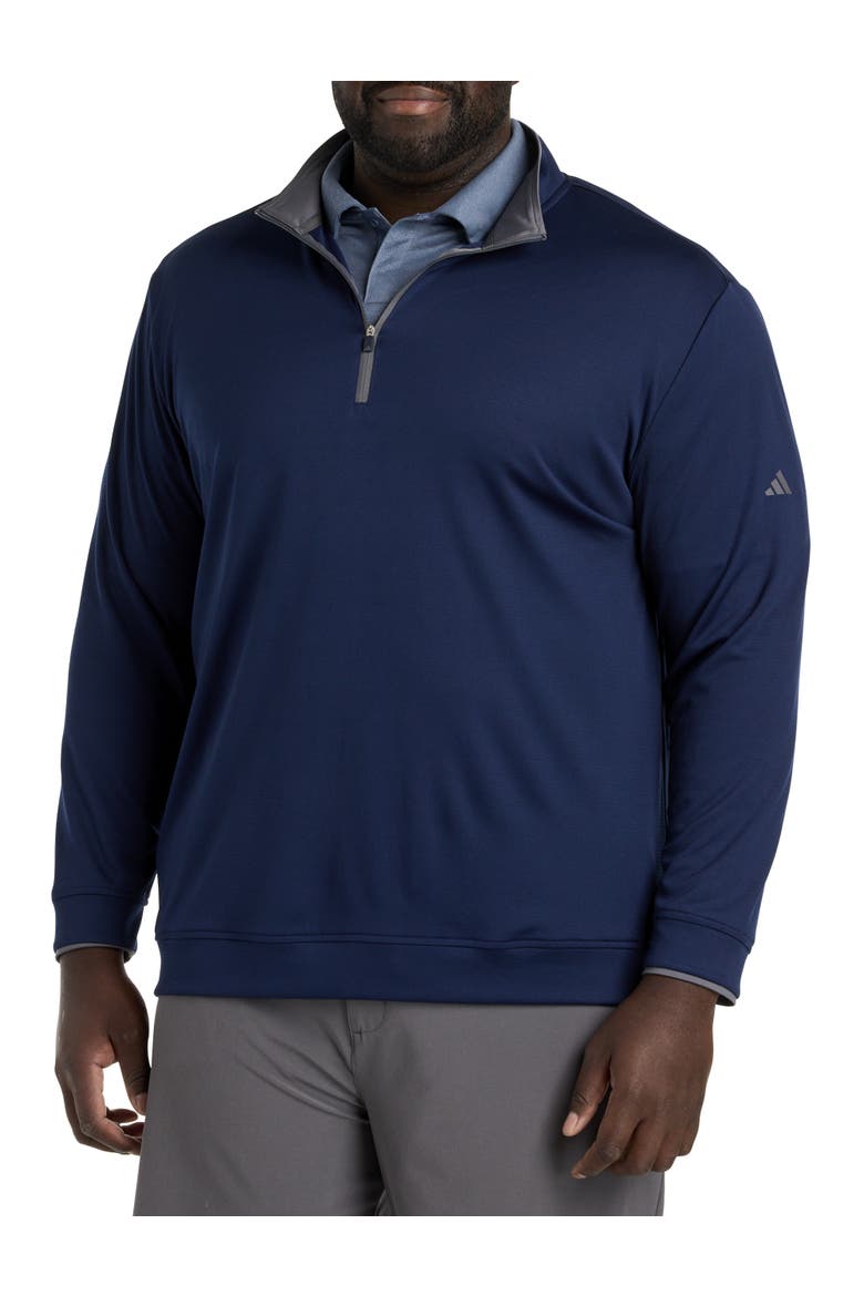 Big & Tall 1/4-zip Performance Pullover, Main, color, NAVY